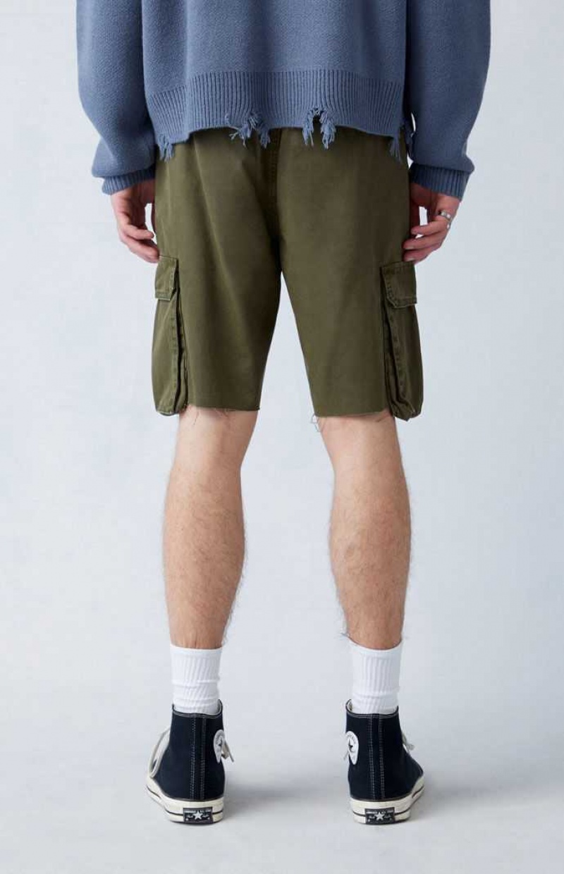 OLIVE PacSun Eco Olive Baggy Cargo Shorts | QIDFTLR-29