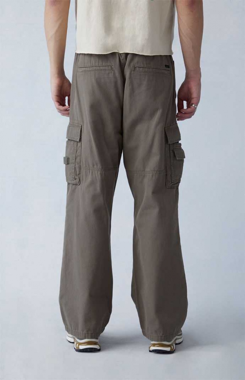 OLIVE PacSun Olive Canvas Baggy Cargo Pants | PRUATQC-24