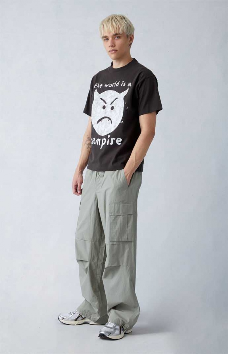 OLIVE PacSun Olive Canvas Parachute Pants | RCHFMBL-21