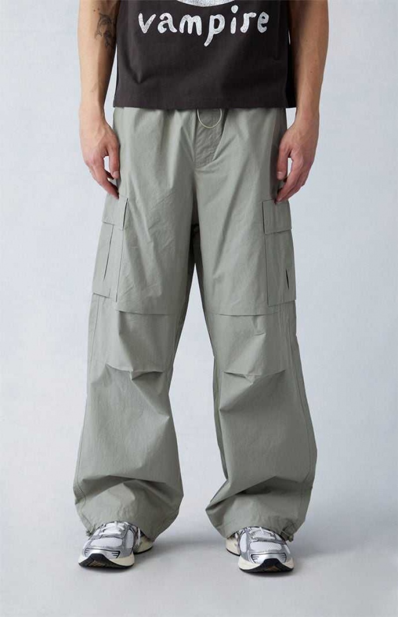 OLIVE PacSun Olive Canvas Parachute Pants | RCHFMBL-21