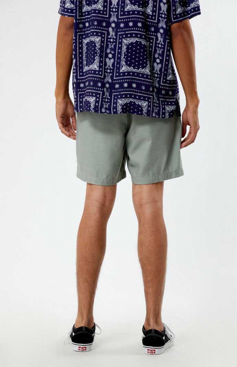 OLIVE PacSun Olive Volley Shorts | QBMZGPL-01