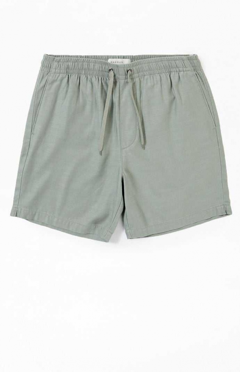 OLIVE PacSun Olive Volley Shorts | QBMZGPL-01