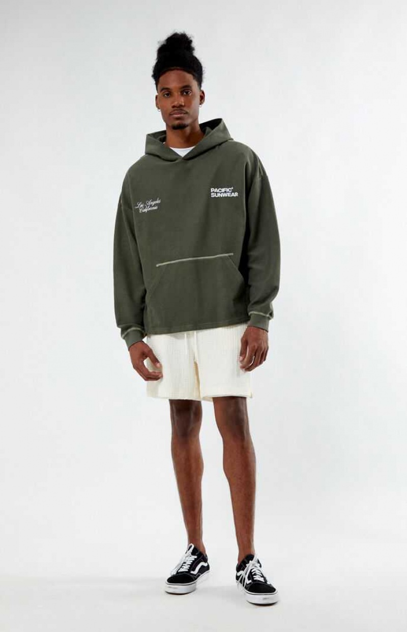 OLIVE PacSun Pacific Sunwear Alley Hoodie | VLTGZNE-87