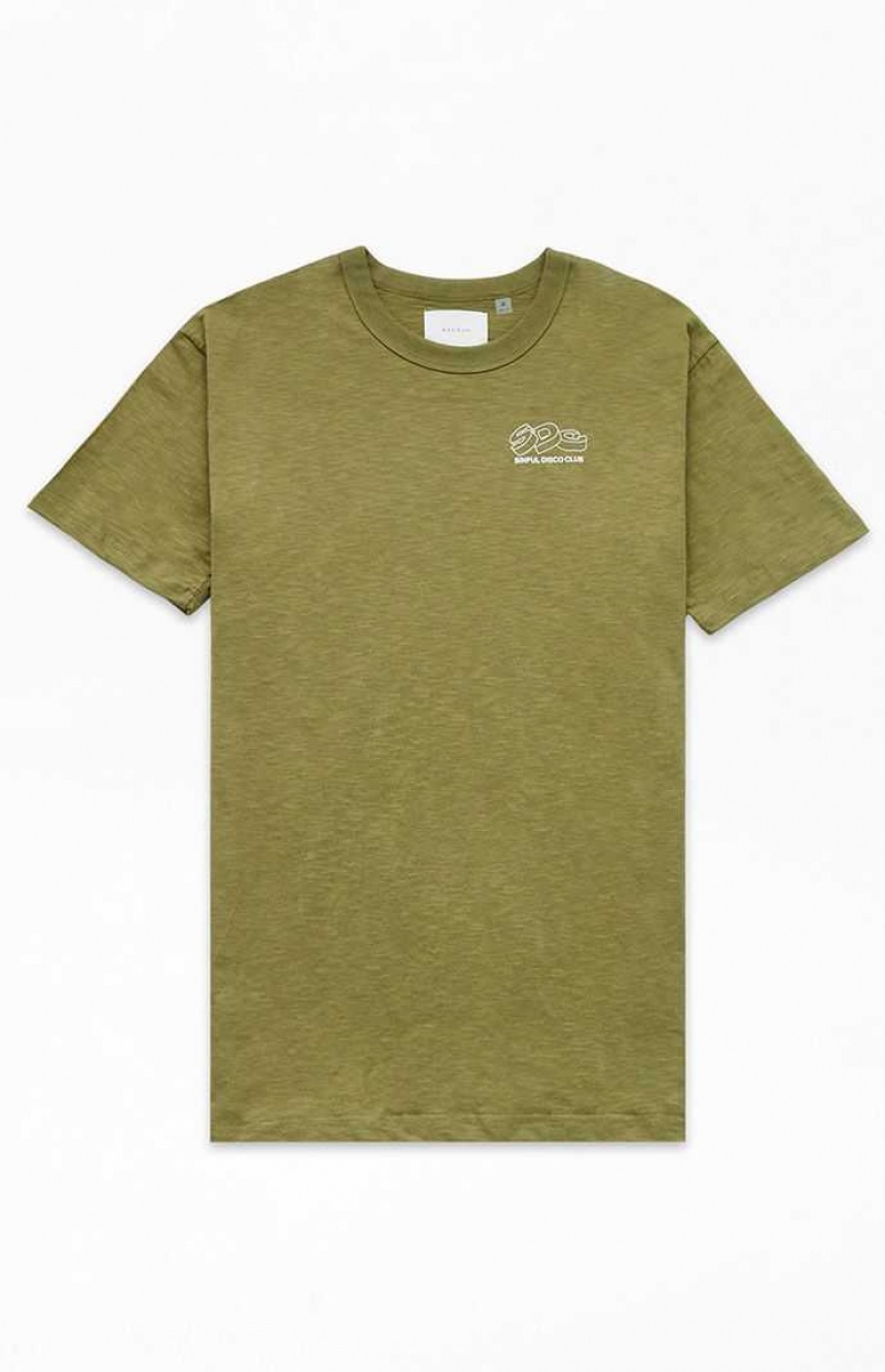 OLIVE PacSun Sinful Disco Slub T-Shirt | OKCSNXH-62