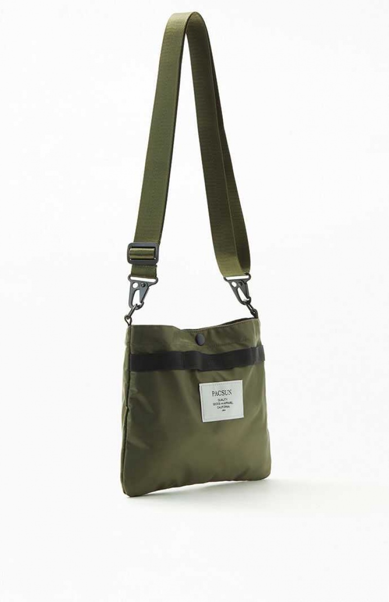 OLIVE PacSun Utility Crossbody Bag | WPXUJKG-23