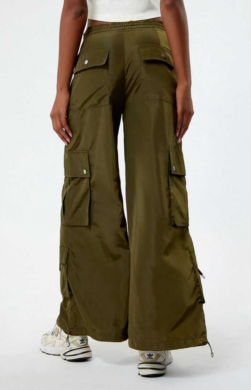 OLIVE PacSun Wide Leg Baggy Pants | CZVGOQR-32