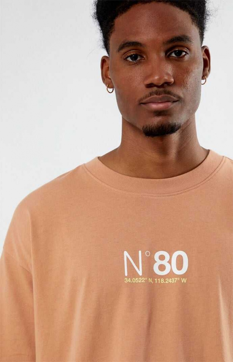 PEACH PacSun Peach N80 T-Shirt | LPQKYGJ-97