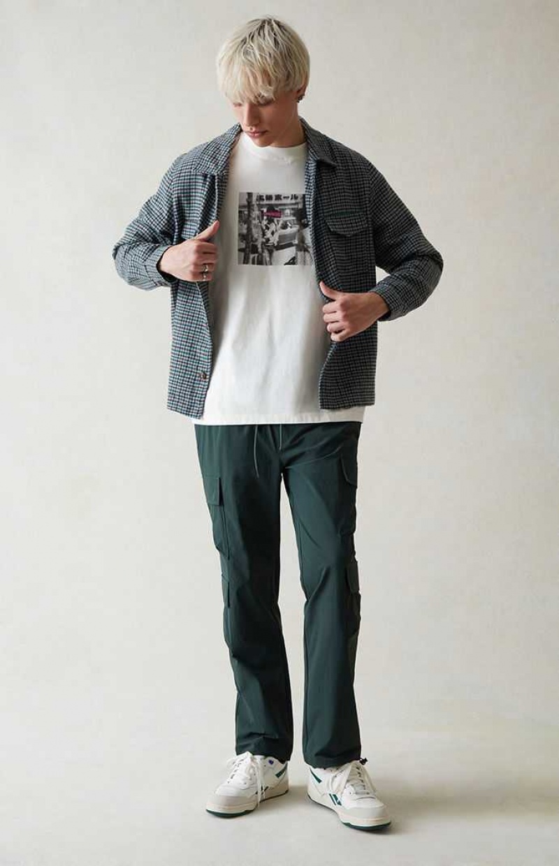 PINE PacSun Performance Green Straight Cargo Pants | RDWEVZN-73