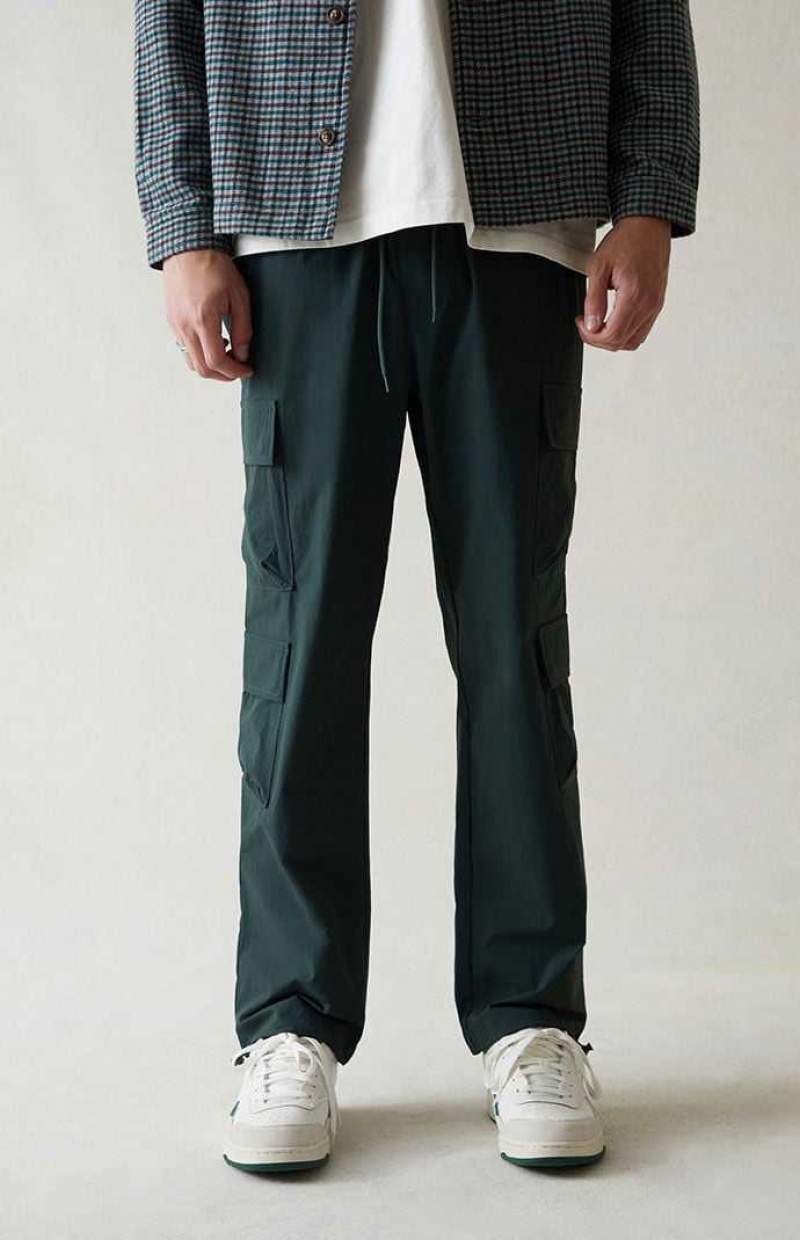 PINE PacSun Performance Green Straight Cargo Pants | RDWEVZN-73