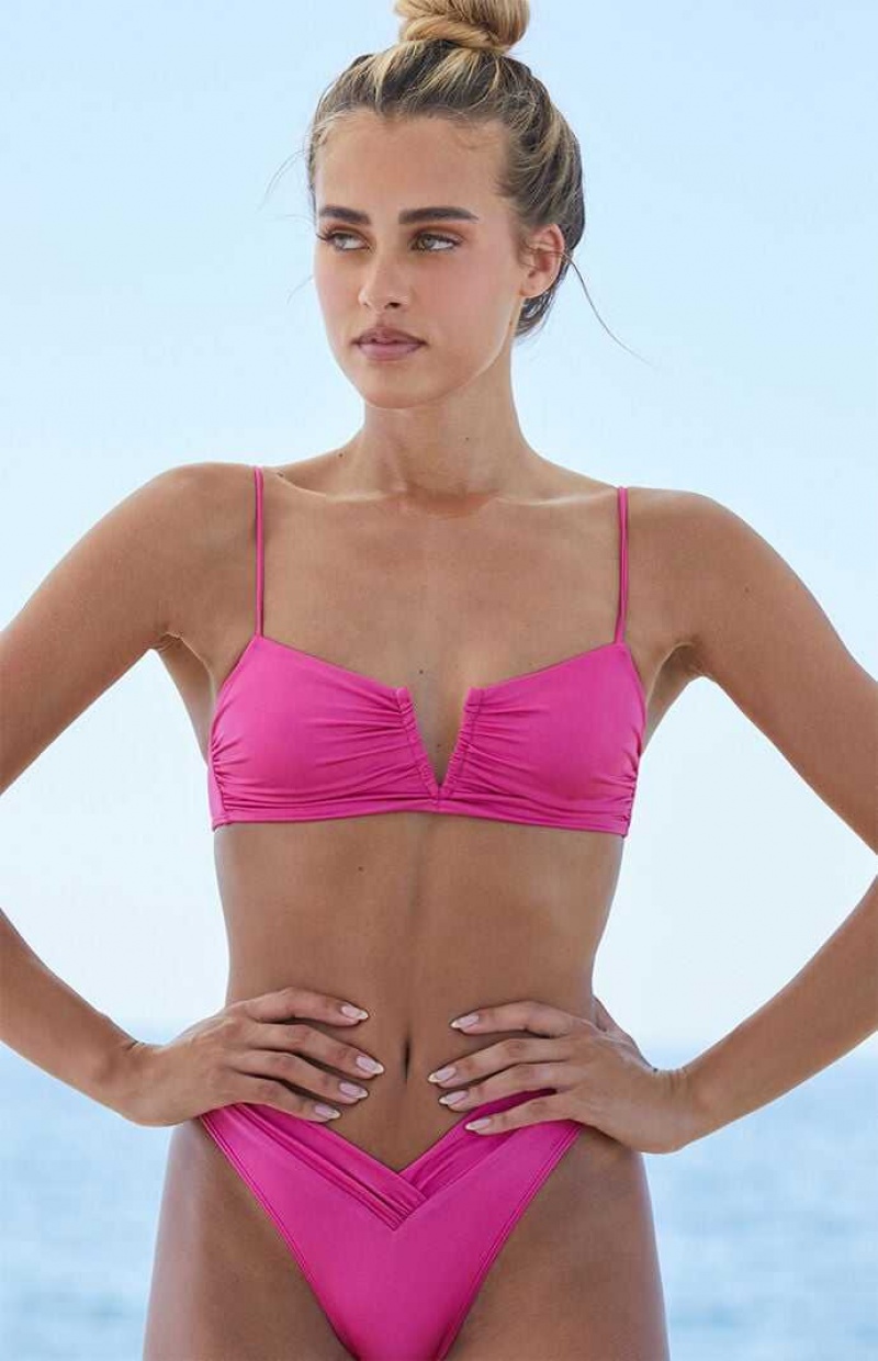 PINK PacSun Eco Pink Ocean Shine Bralette Bikini Top | ARNJWZT-52