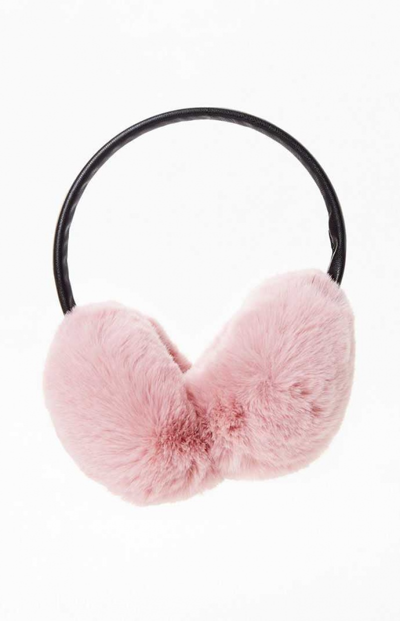 PINK PacSun Faux Fur Earmuffs | XHAGCSD-16