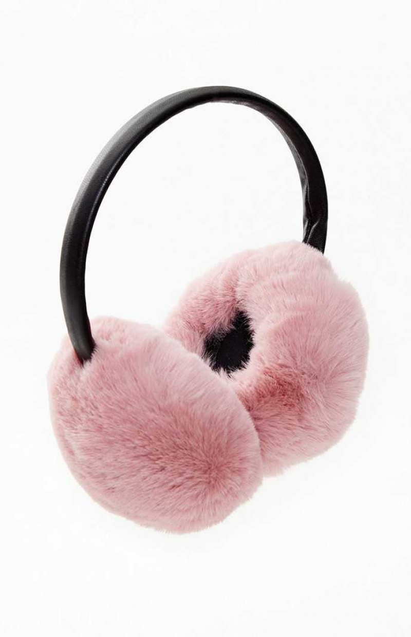 PINK PacSun Faux Fur Earmuffs | XHAGCSD-16