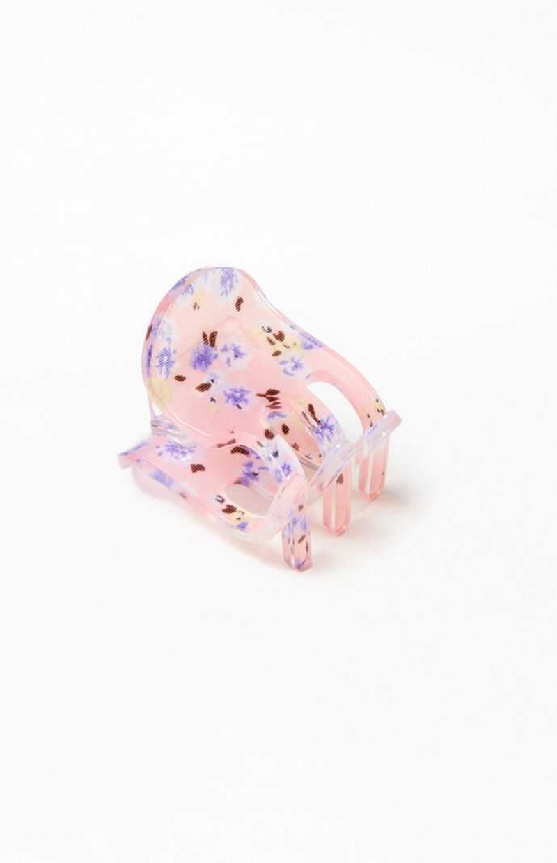 PINK PacSun Mini Floral Clip | OUIWDQS-34