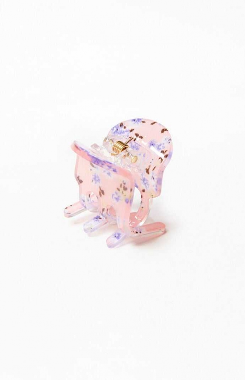 PINK PacSun Mini Floral Clip | OUIWDQS-34