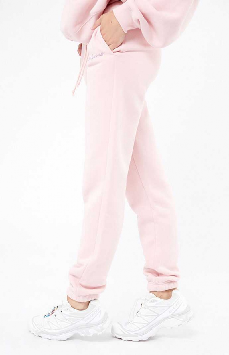 PINK PacSun Pacific Sunwear Script Slim Sweatpants | IURSXYJ-38