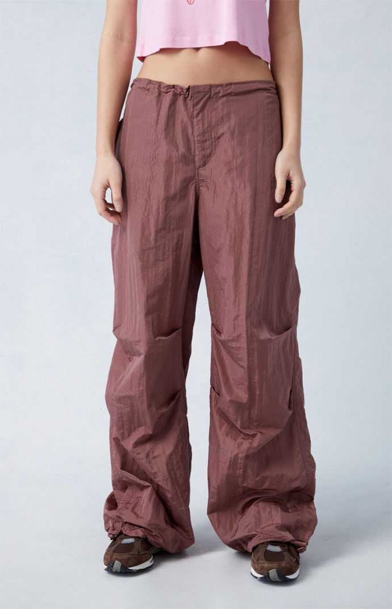 PINK PacSun Shine Low Rise Parachute Pants | BFECZVT-86