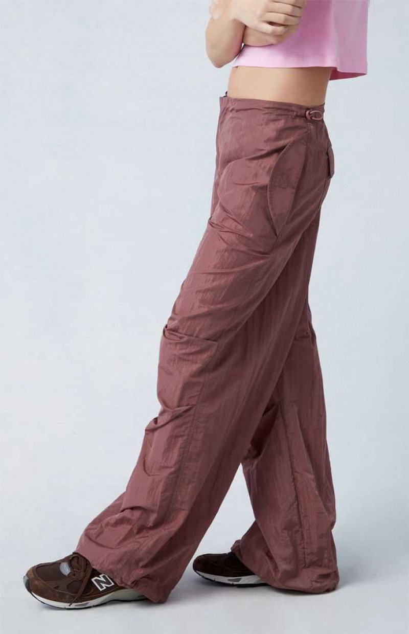 PINK PacSun Shine Low Rise Parachute Pants | BFECZVT-86