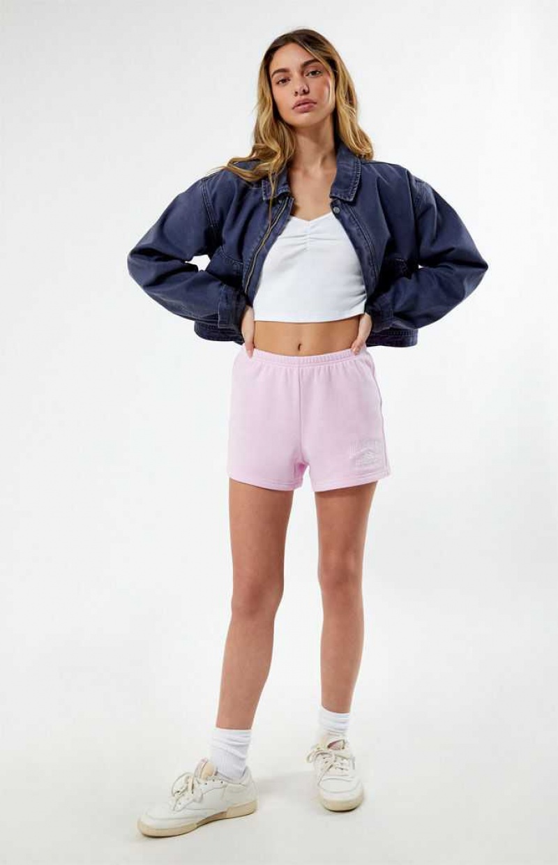 PINK PacSun Volleyball Slim Sweat Shorts | YPGLUAZ-26