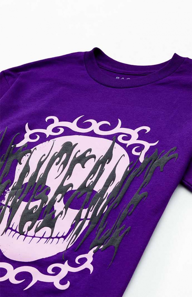 PURPLE PacSun Curse T-Shirt | PSEGONW-72