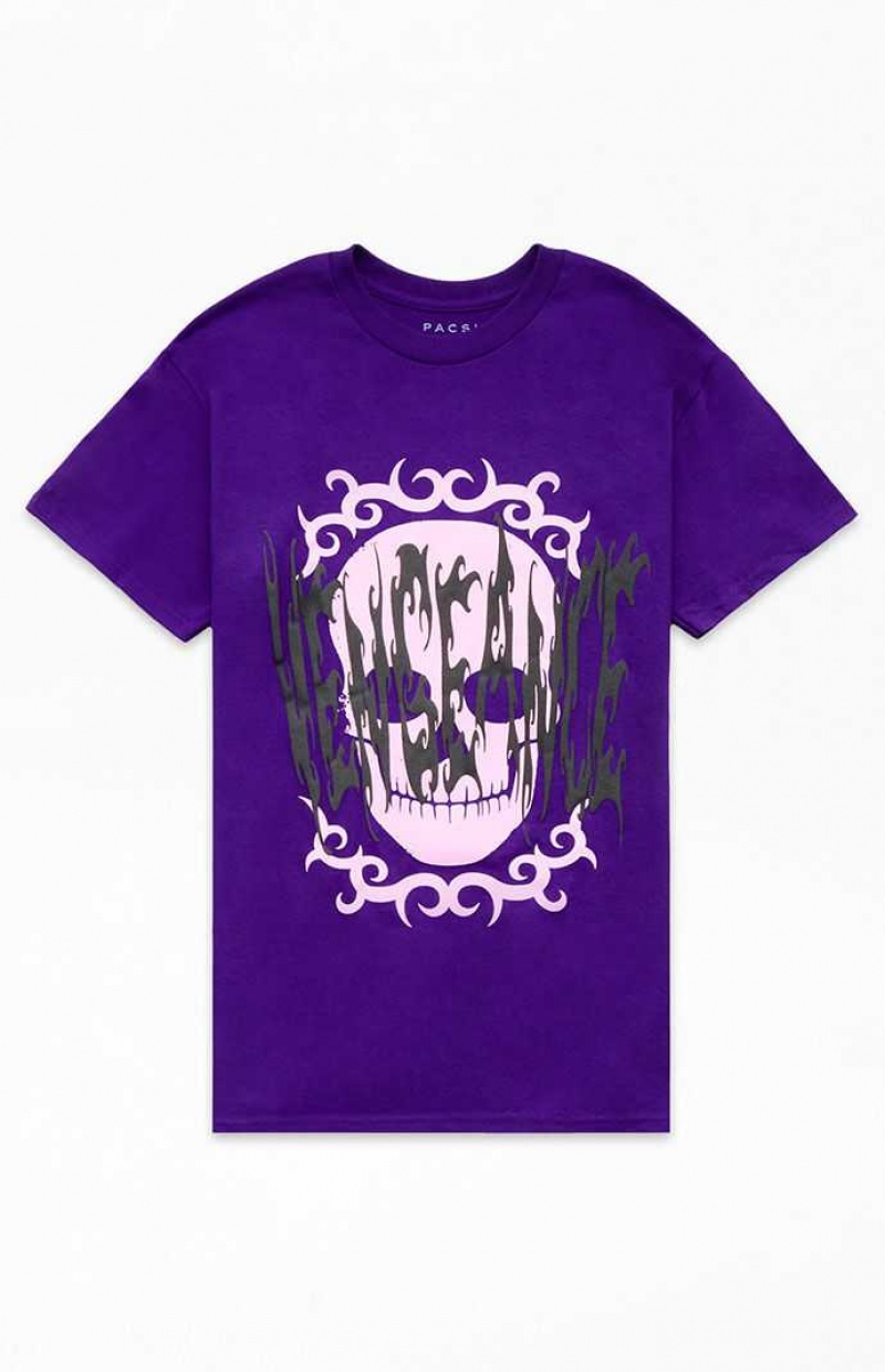 PURPLE PacSun Curse T-Shirt | PSEGONW-72