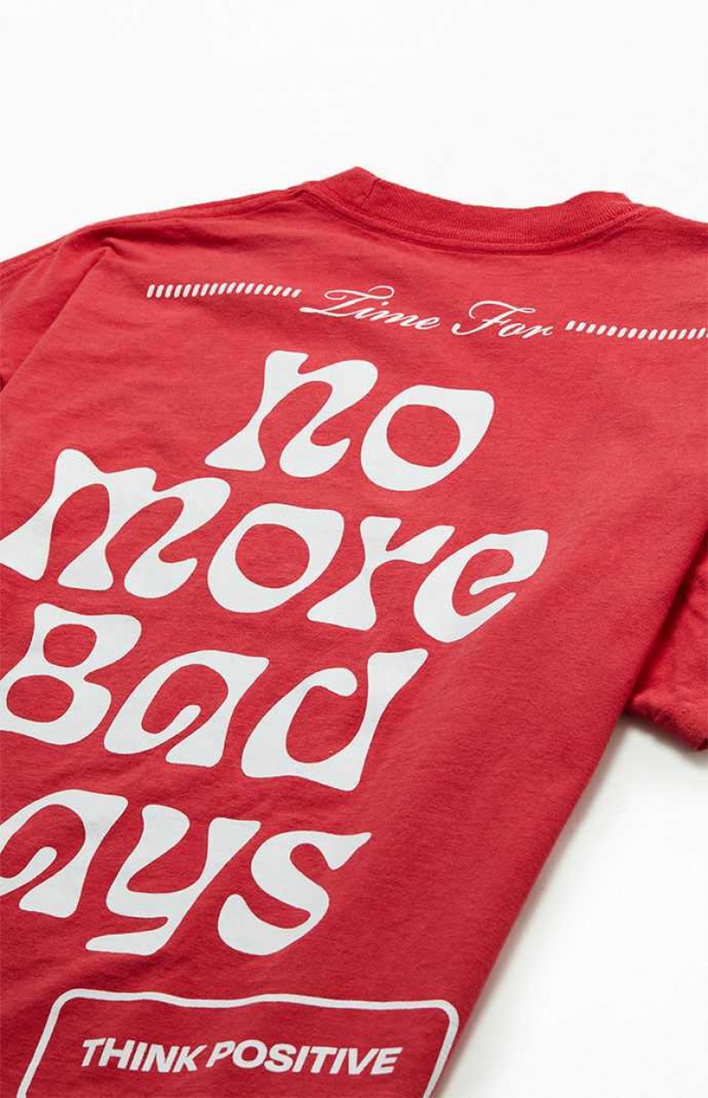 PacSun Pacific Sunwear No More Bad Days T-Shirt | OEUSVQZ-12