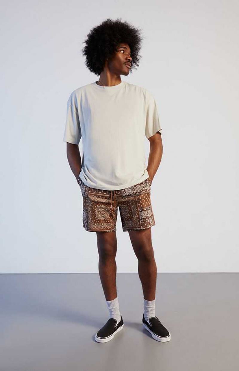 PacSun Paisley Mesh Shorts | CEGZKDW-16