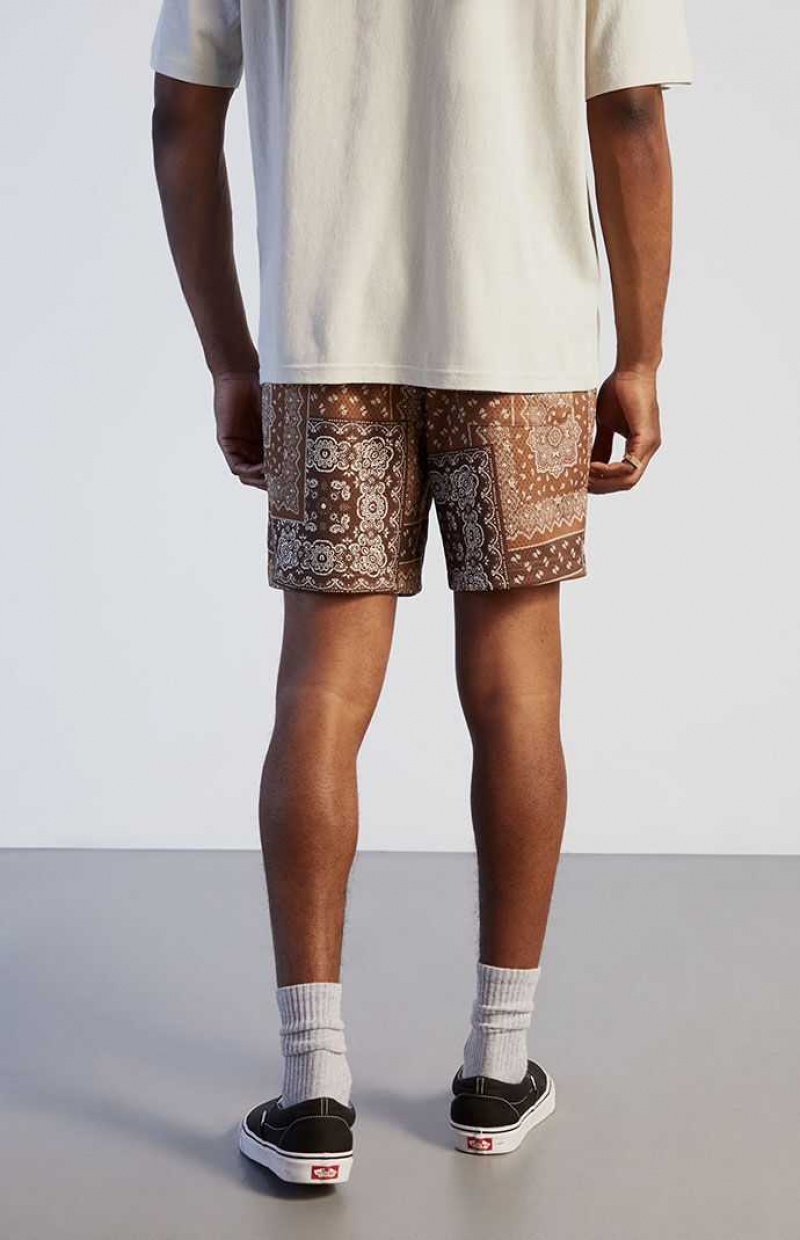 PacSun Paisley Mesh Shorts | CEGZKDW-16