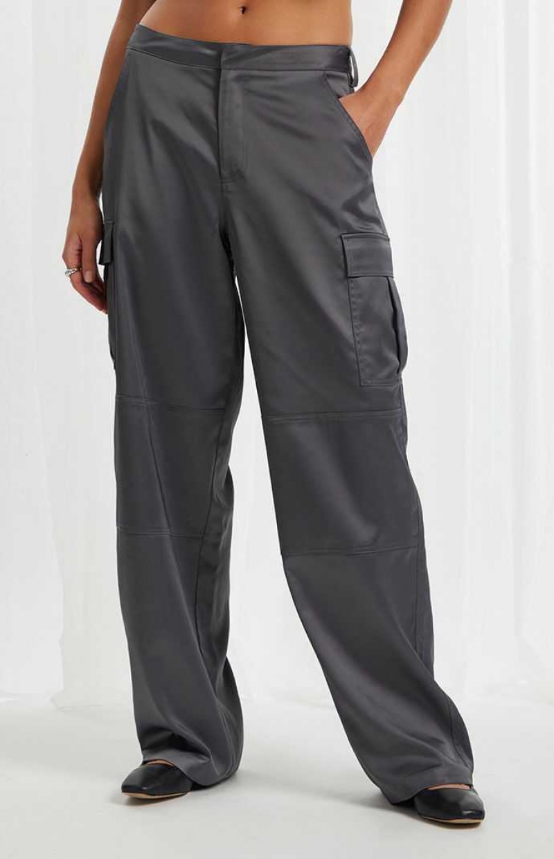 PacSun Satin Cargo Pants | IEKTBSO-49