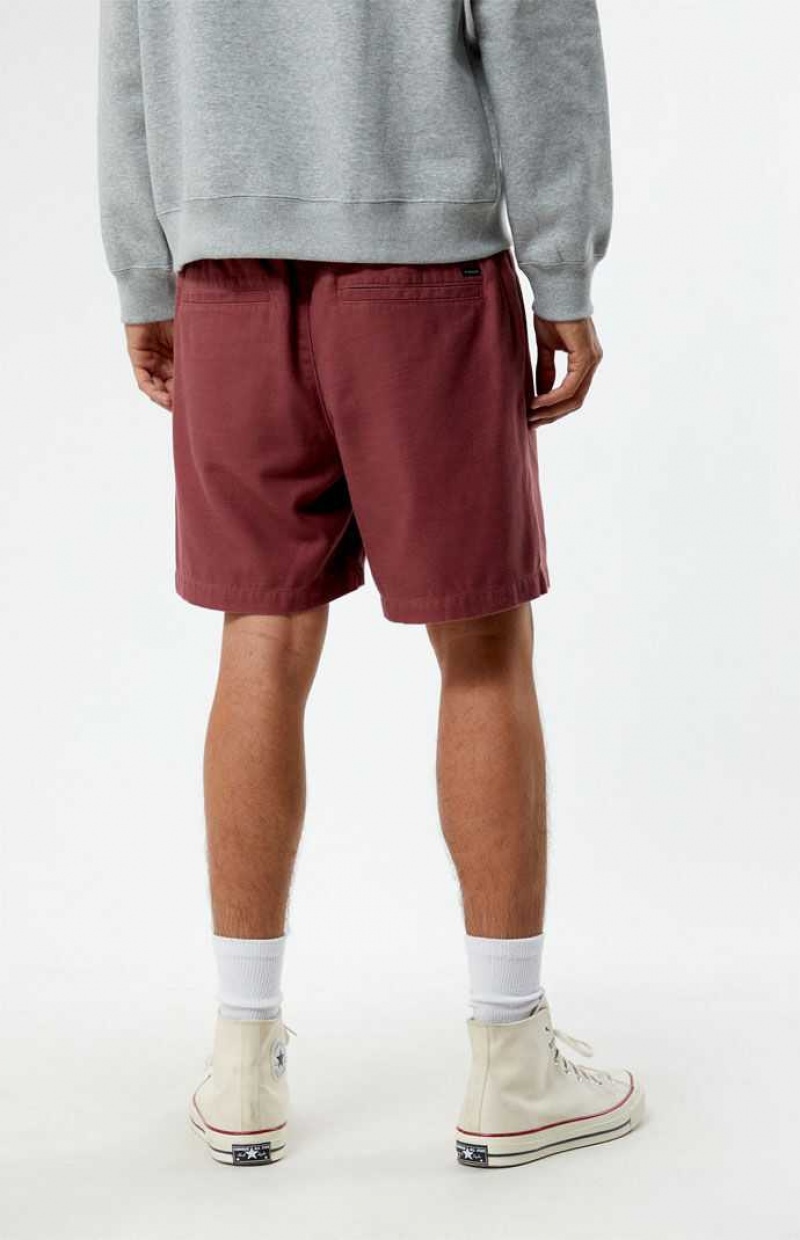 RED PacSun Red Volley Shorts | EUTXCOB-07