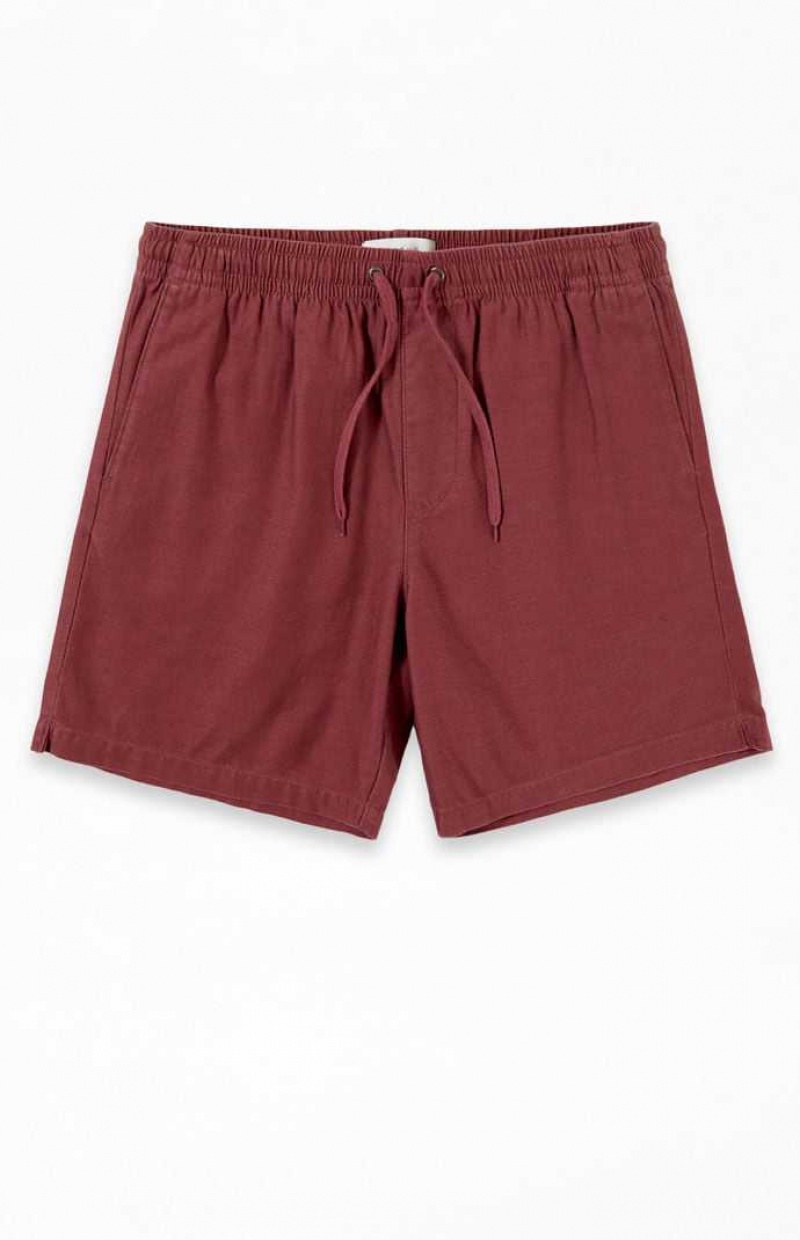 RED PacSun Red Volley Shorts | EUTXCOB-07