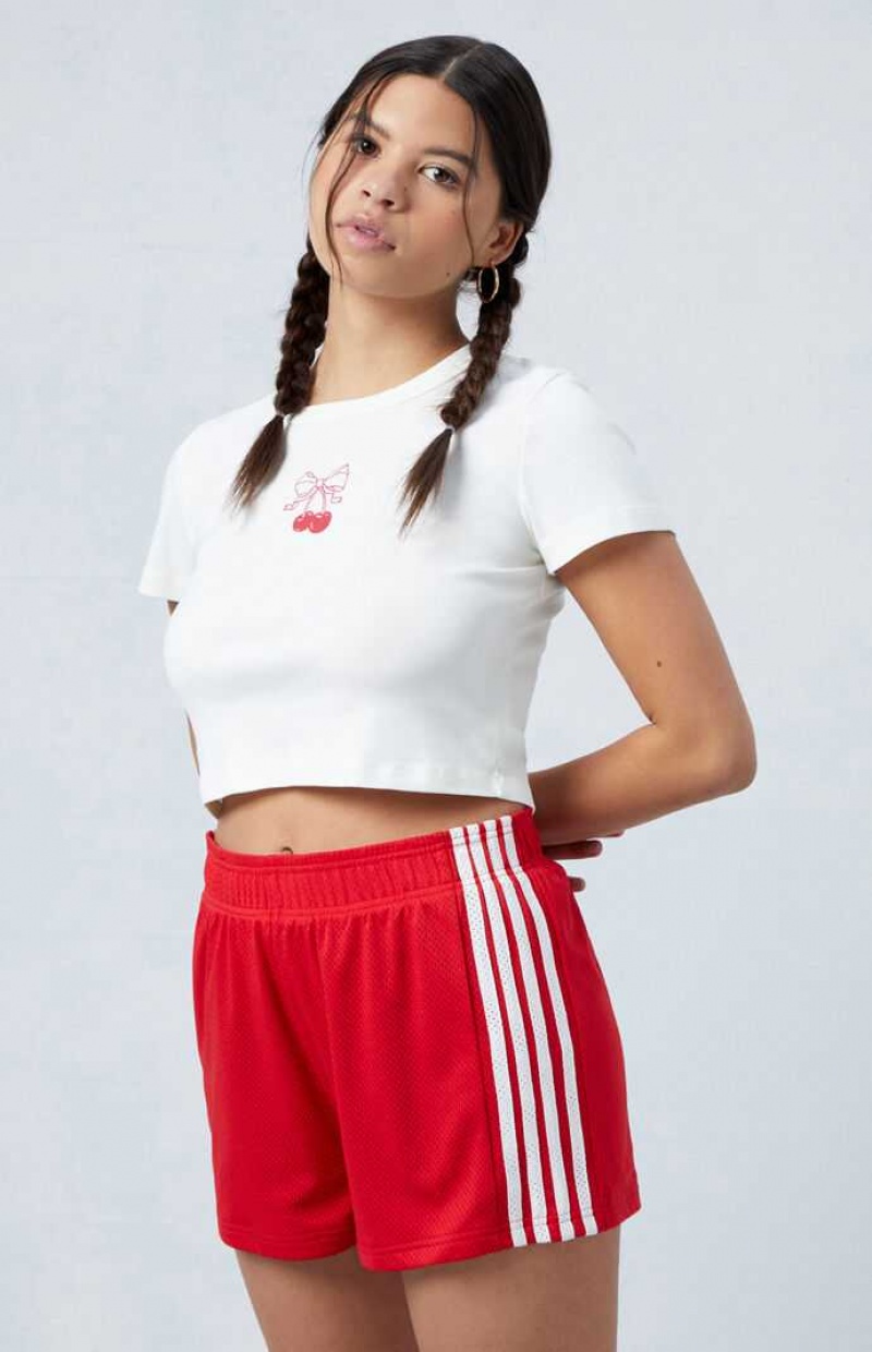 RED PacSun Standard Basketball Shorts | PAVWSMJ-03