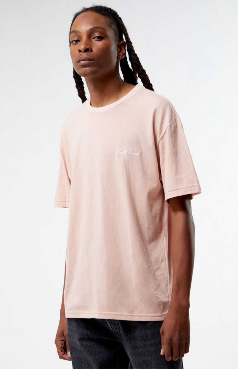 ROSE PacSun Venice Embroidered Regular Fit T-Shirt | XMTKQNZ-63