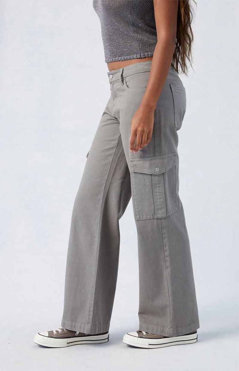 SAGE PacSun Eco Sage Low Rise Baggy Wide Leg Cargo Pants | GRQCXTO-75