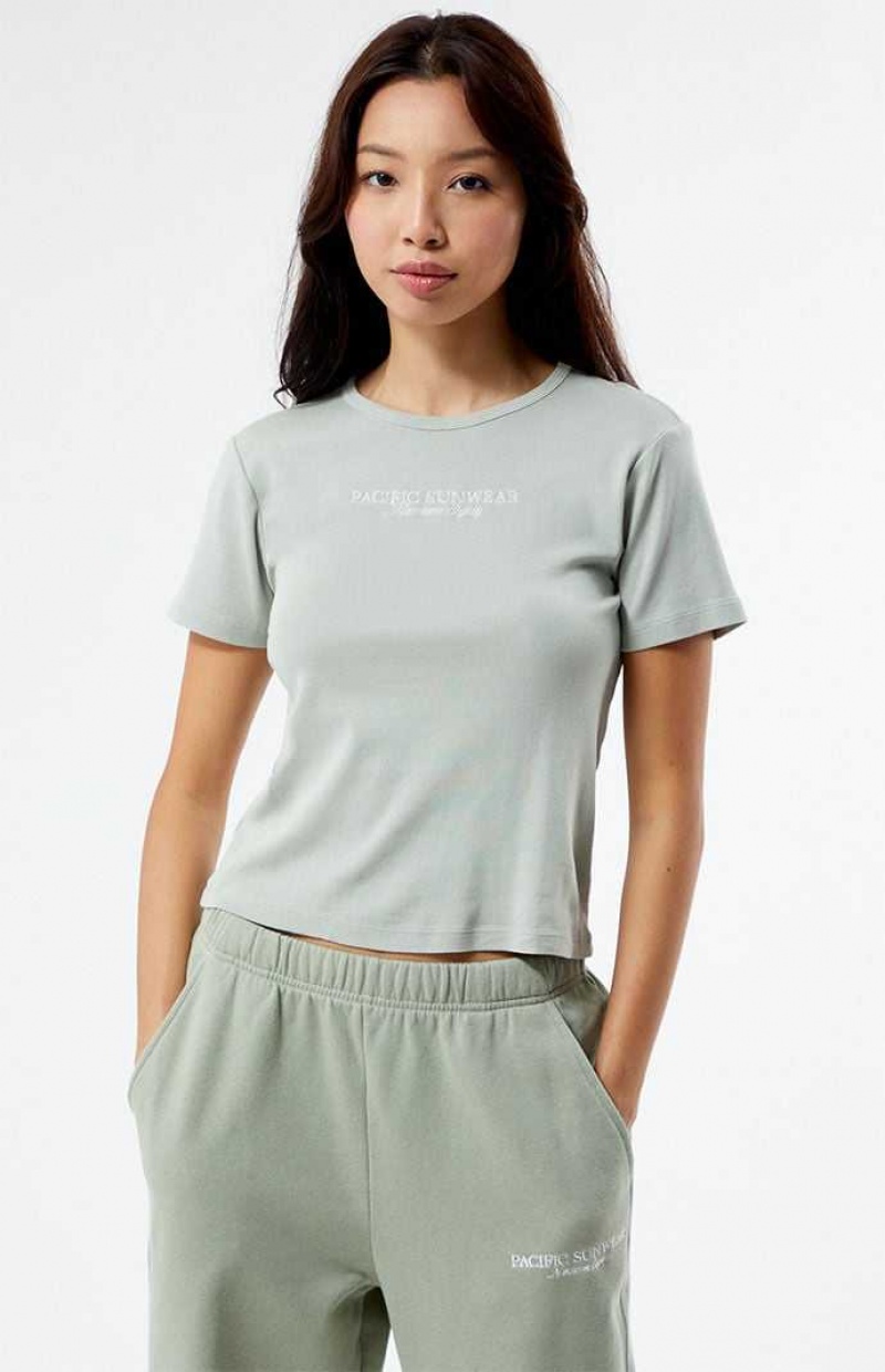 SAGE PacSun Nineteen Eighty Pacific Sunwear T-Shirt | RNIXZUP-41