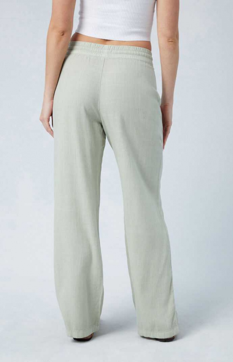 SAGE PacSun Sage Linen Pull-On Pants | TSGLCFK-84