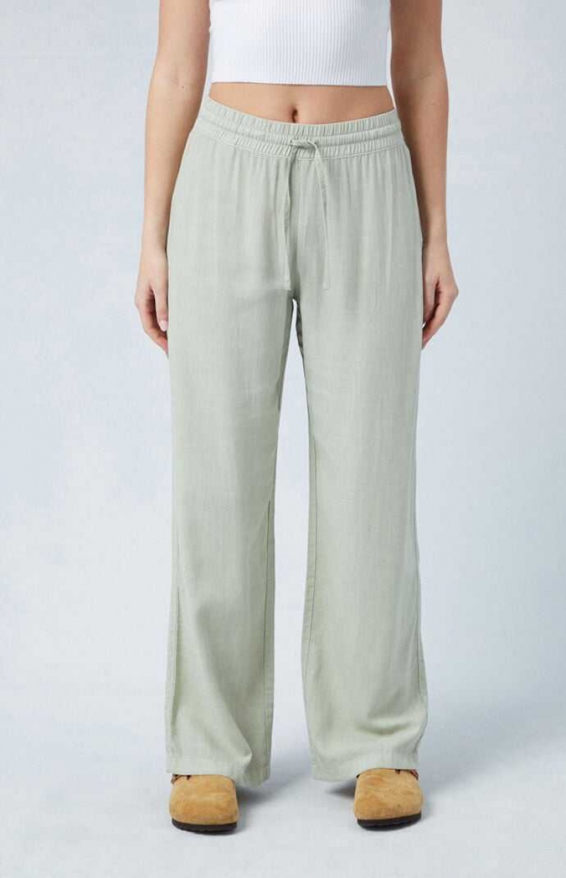 SAGE PacSun Sage Linen Pull-On Pants | TSGLCFK-84