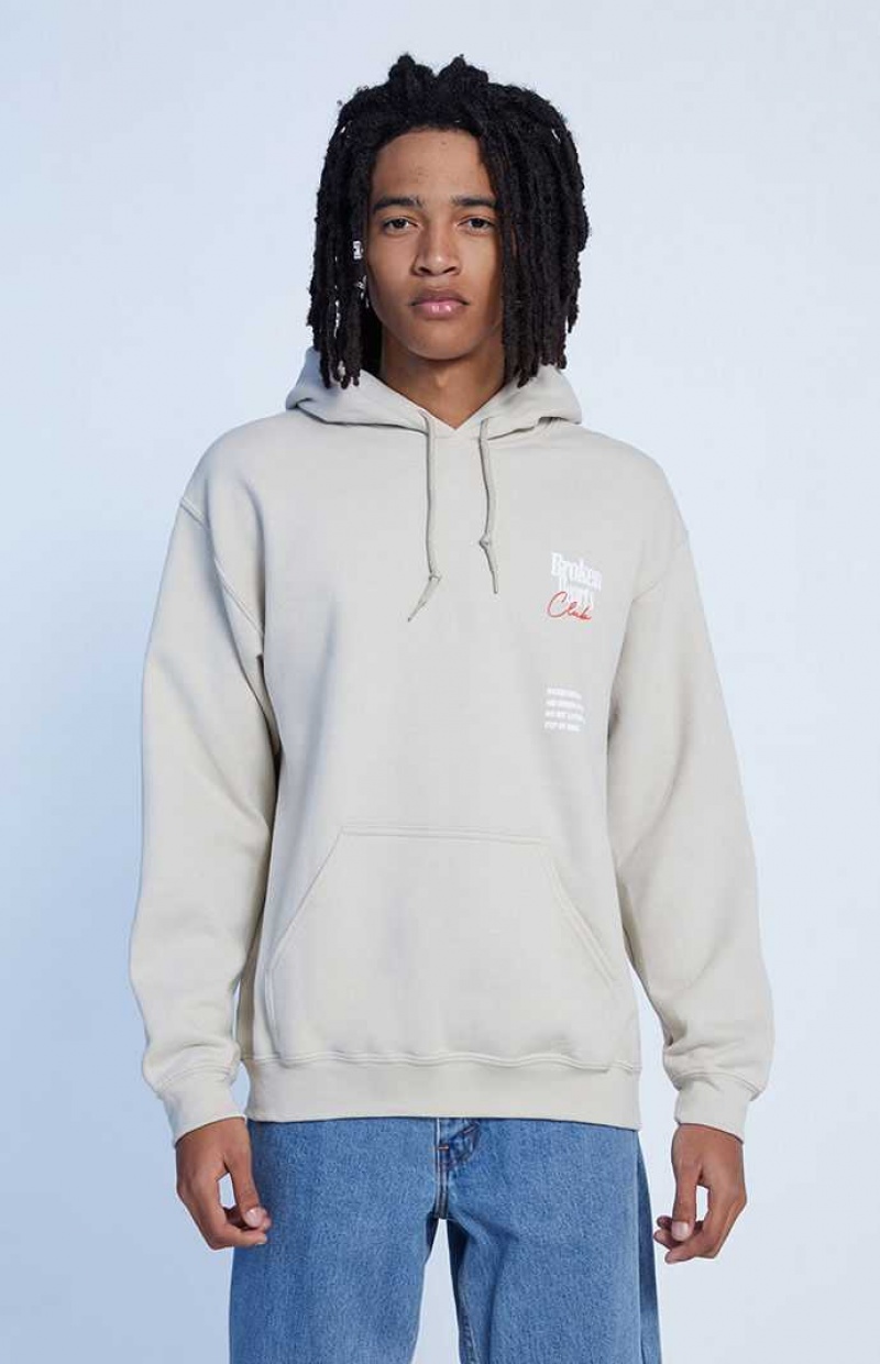 SAND PacSun Broken Hearts Club Hoodie | XQZMPAC-20