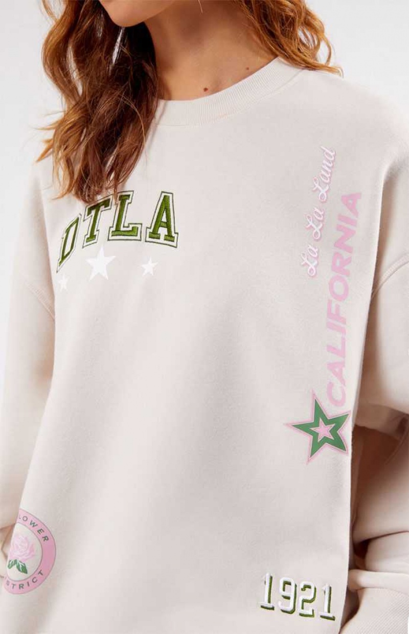 SAND PacSun DTLA Crew Neck Sweatshirt | CPLVMRX-09