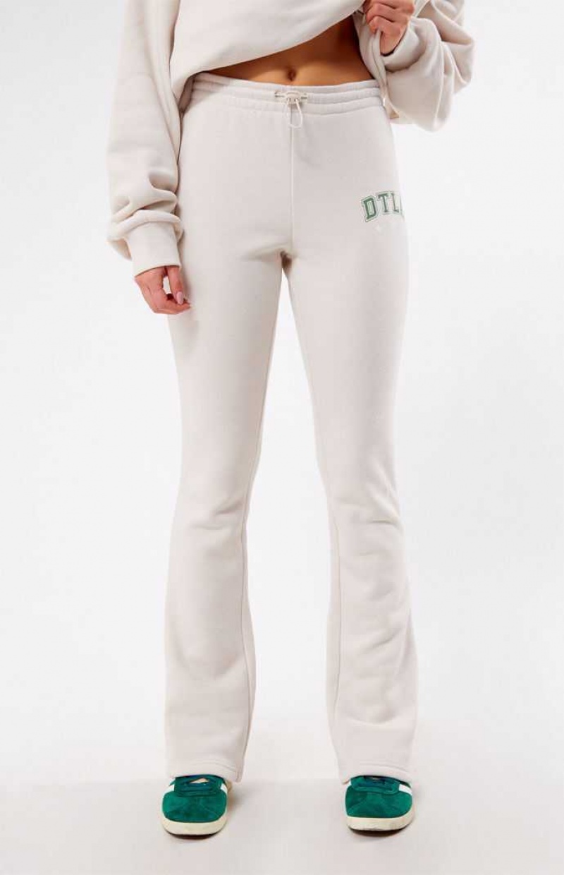 SAND PacSun DTLA Flare Sweatpants | JQUKPIY-26