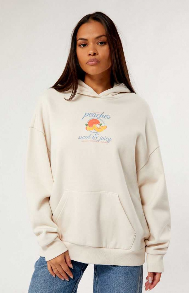 SAND PacSun Peaches Hoodie | CIDHSXB-43