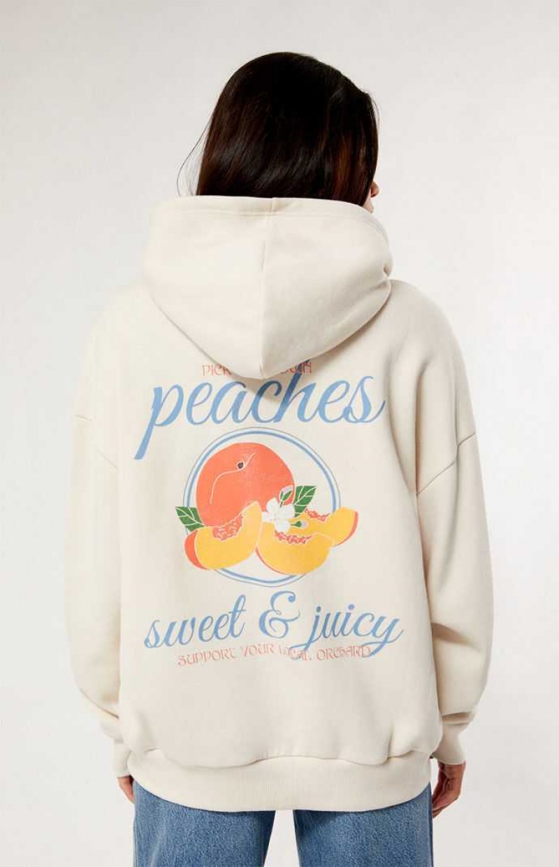 SAND PacSun Peaches Hoodie | CIDHSXB-43