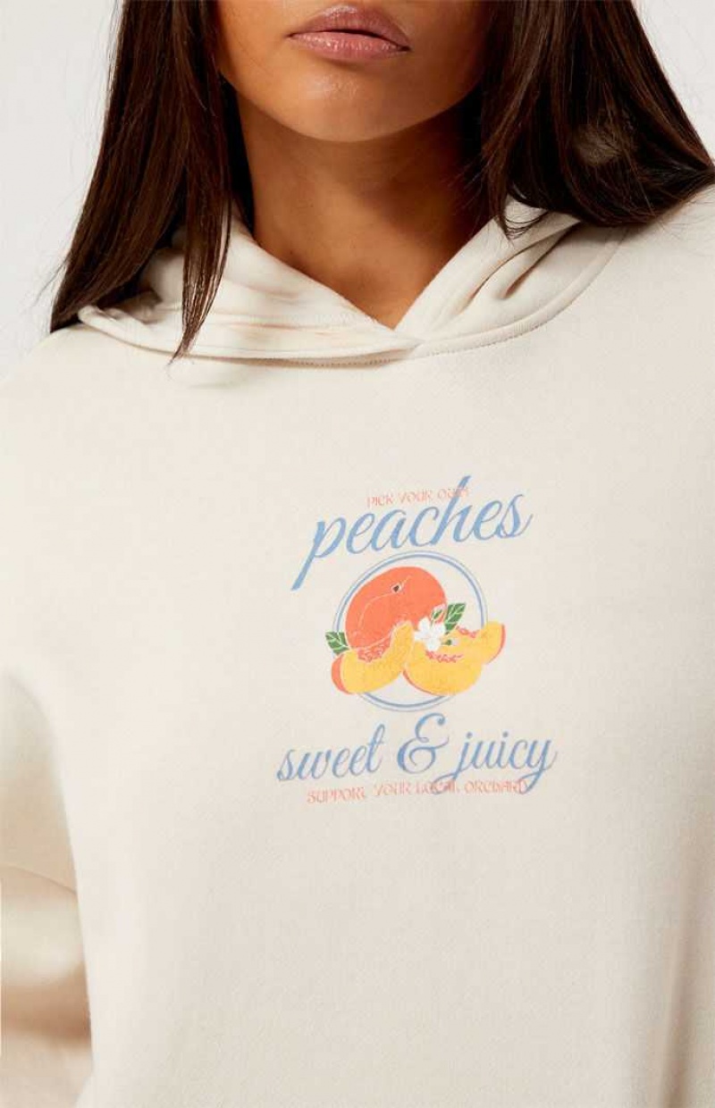 SAND PacSun Peaches Hoodie | CIDHSXB-43