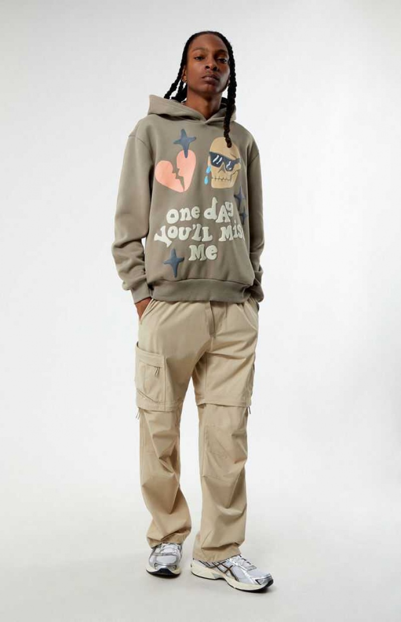 SAND PacSun You'll Miss Me Hoodie | LTMISYA-52