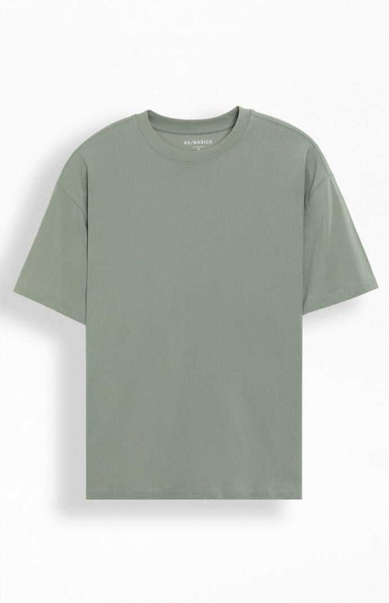 SHADOW PacSun PS Basics Shadow Basic Oversized T-Shirt | SWKEMLZ-65