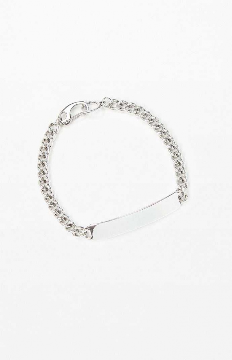 SILVER PacSun ID Bracelet | HEZDPUK-10