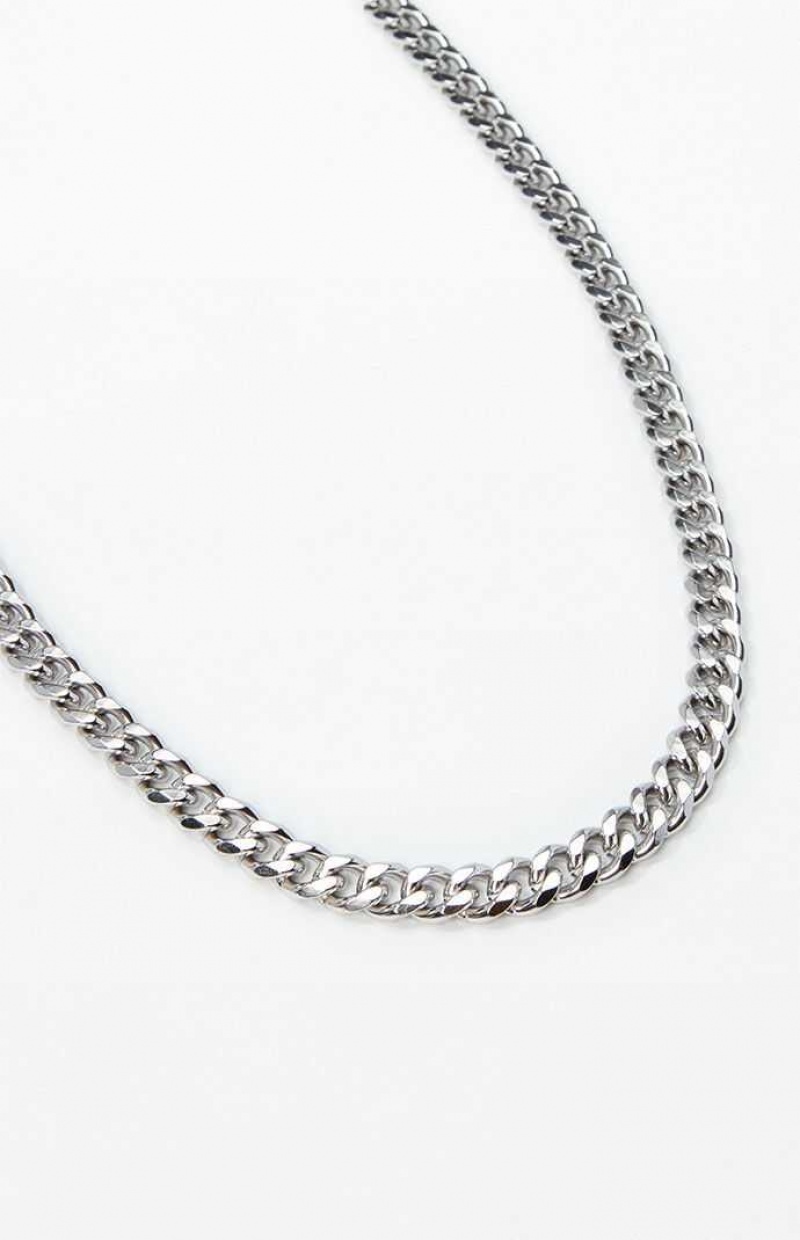 SILVER PacSun Large Link Necklace | BLHXJAF-74