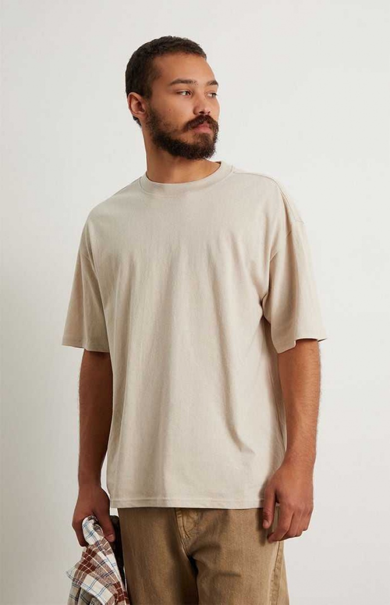 SILVER PacSun PS Basics Solid Boxy T-Shirt | WNDOGRY-39