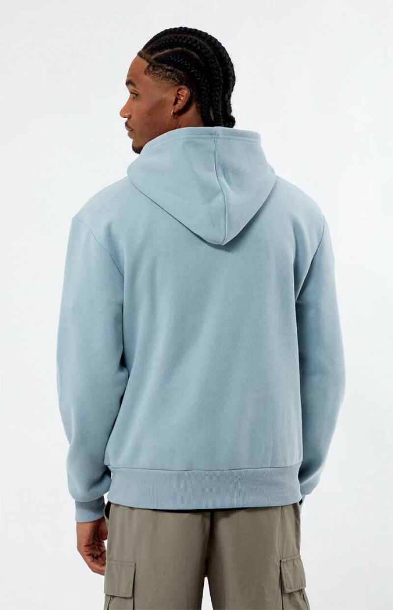 STEEL BLUE PacSun Forever Puff Hoodie | BIHOPNK-46