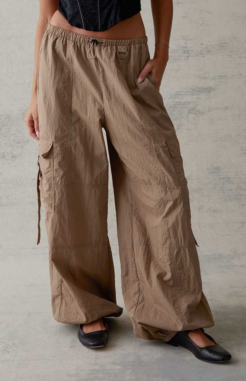 TAN PacSun D-Ring Pull-On Pants | JREGQTX-65