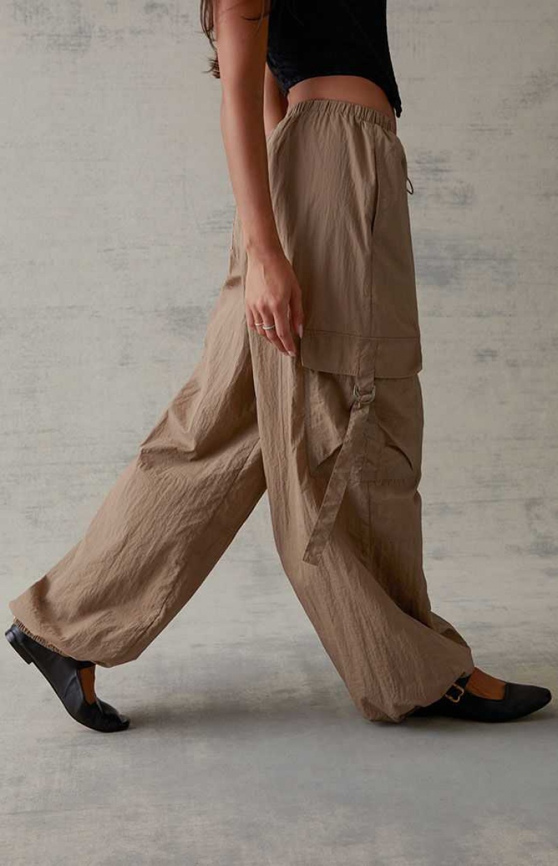 TAN PacSun D-Ring Pull-On Pants | JREGQTX-65